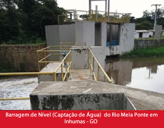 Barragem de Nível (Captação de Água) do Rio Meia Ponte em Inhumas - GO1.fw