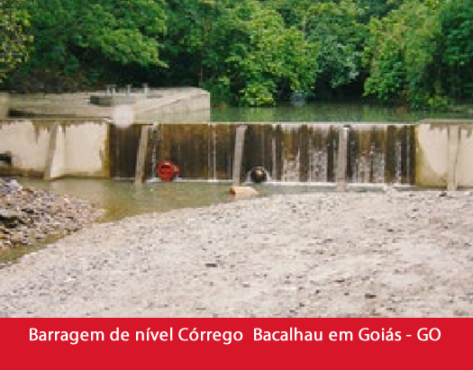 Barragem de nível Córrego Bacalhau em Goiás - GO1.fw