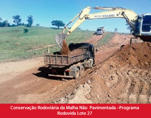 Conservação Rodoviária da Malha Não Pavimentada –Programa Rodovida Lote 27 (Pires do Rio - GO e região) (Iniciada em 2016)1.fw