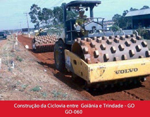 Construção da Ciclovia entre Goiania e Trindade - GO GO-060.fw