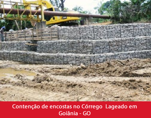 Contenção de encostas no Córrego Lageado em Goiânia - GO.fw