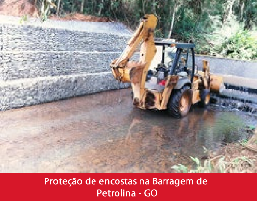 Proteção de encostas na Barragem de Petrolina - GO.fw