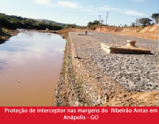 Proteção de interceptor nas margens do Ribeirão Antas em Anápolis - GO1.fw