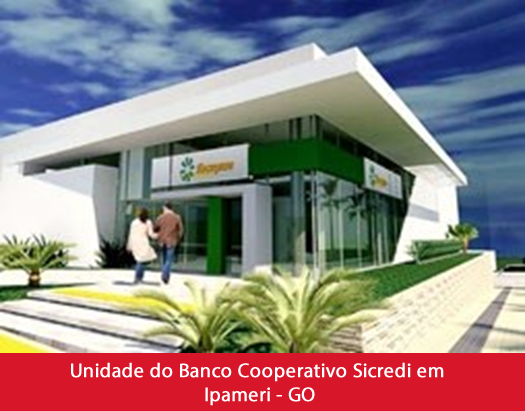 Unidade do Banco Cooperativo Sicredi em Ipameri - GO.fw